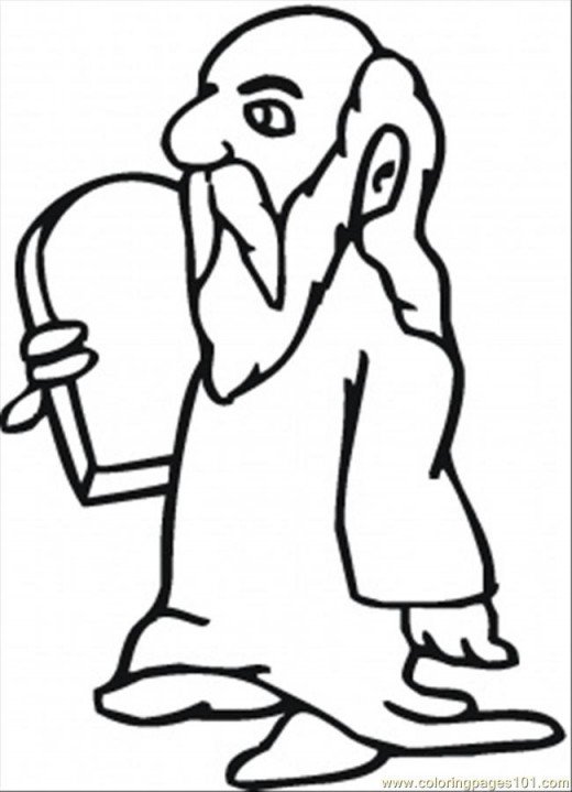 520x719 Moses Printable Coloring Pages Hubpages