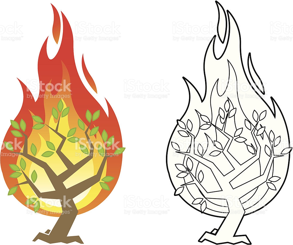 1024x858 Clipart Moses And The Burning Bush Collection