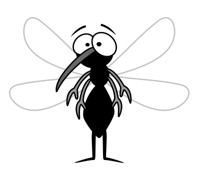 400x350 Drawing A Cartoon Mosquito Art Drawing How To Cartoon