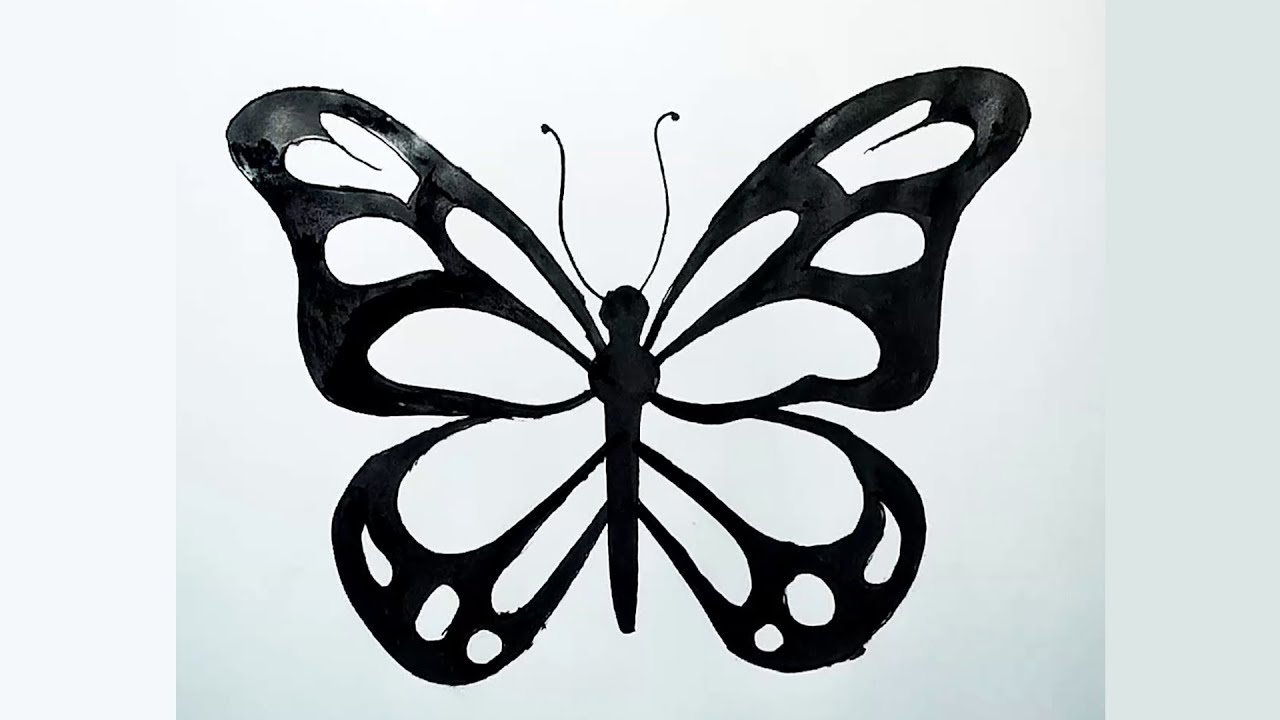 1280x720 How To Draw Most Beautiful Butterfly