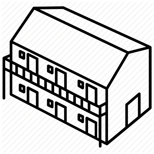 512x512 accommodation, american, building, dormitory, hotel, motel, motor icon