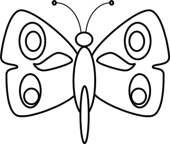 350x296 butterfly and moth clip art color your own and already colored!!