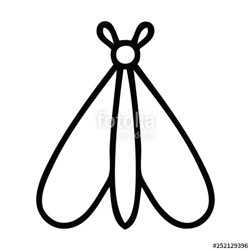 500x500 Line Drawing Cartoon Moth Bug Stock Image And Royalty Free Vector
