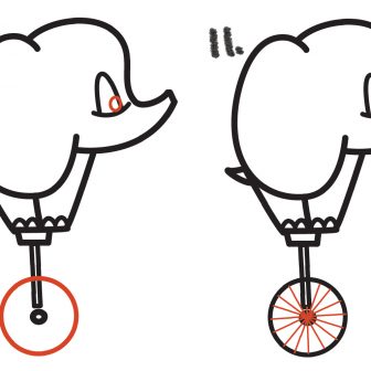 336x336 Mom And Baby Elephant Drawing Free Download Step