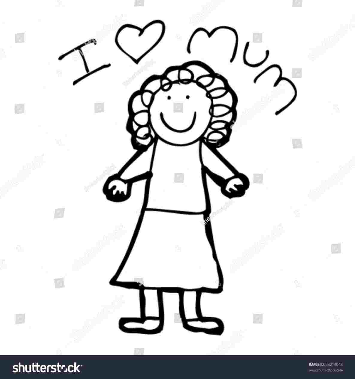 1185x1264 Rhshutterstockcom Hand Happy Mom Daughter Hand Mothers Day Cartoon