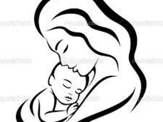 640x480 Mother And Child Drawing