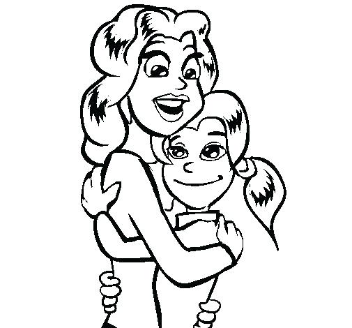 505x470 mother and daughter coloring pages mother and daughter coloring