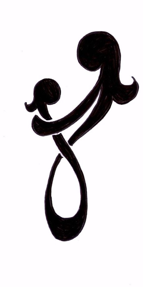 459x917 Mother Daughter Tattoo Infinity Symbol, Love Of My Mom Is