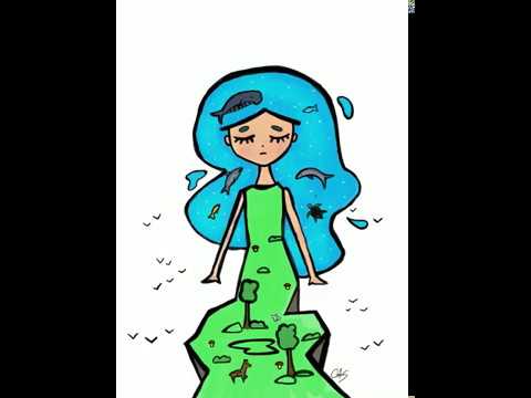 480x360 Mother Earth Drawing