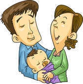 169x170 Clip Art Drawings Of Mother Infant Baby Daughter Father