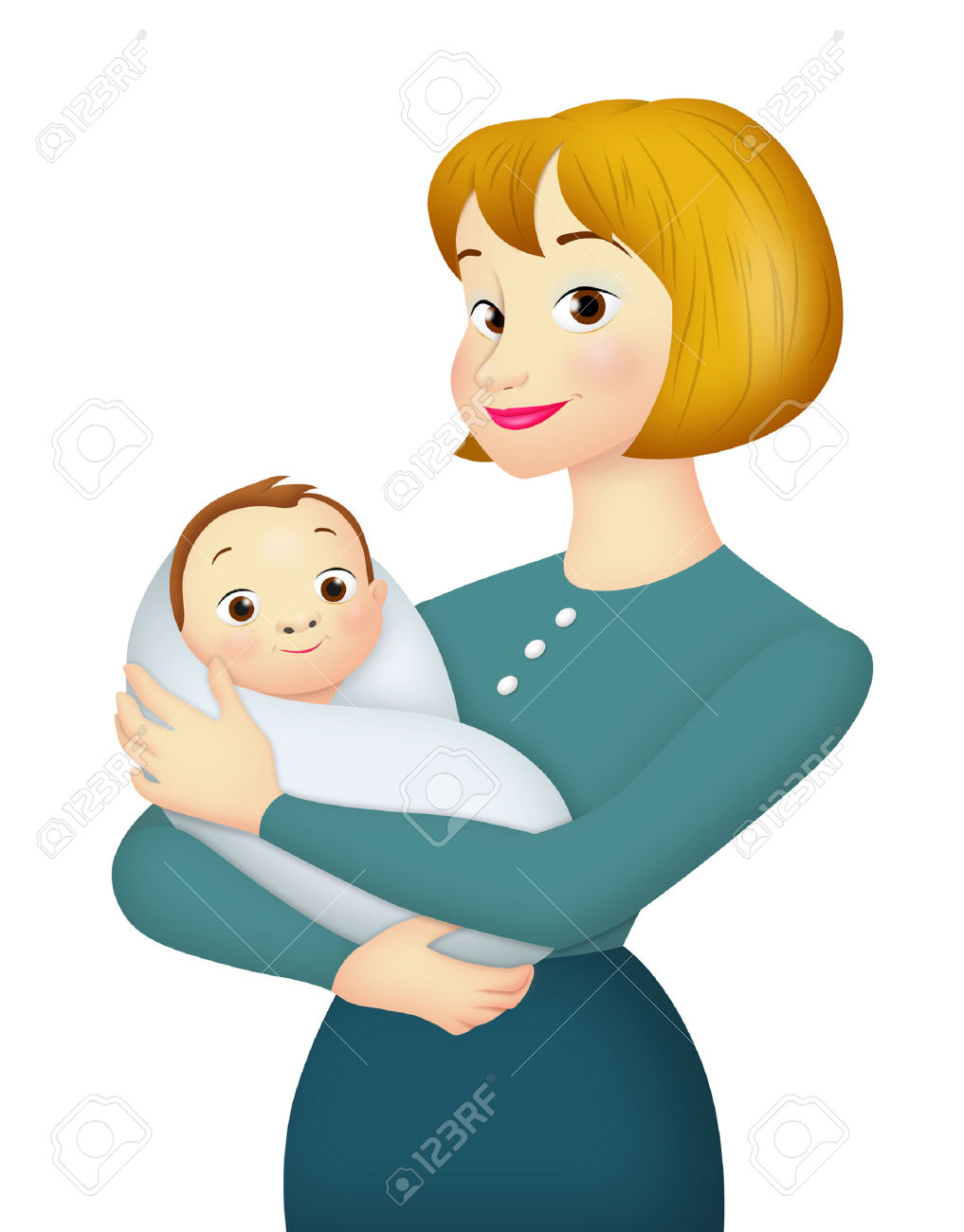 1017x1300 Mother And Baby Cartoon Image Group