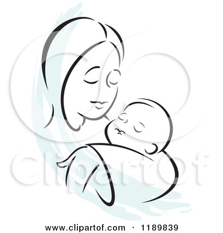 450x470 mother and baby clipart mother baby drawings mother and baby