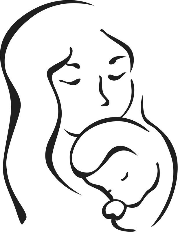 Mother Holding Child Drawing