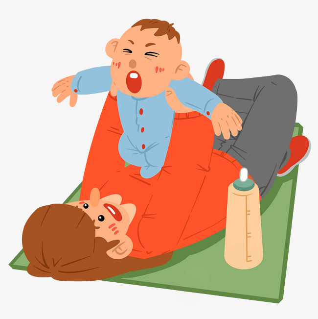 650x651 Hand Drawn Illustration Mother Holding Child Image