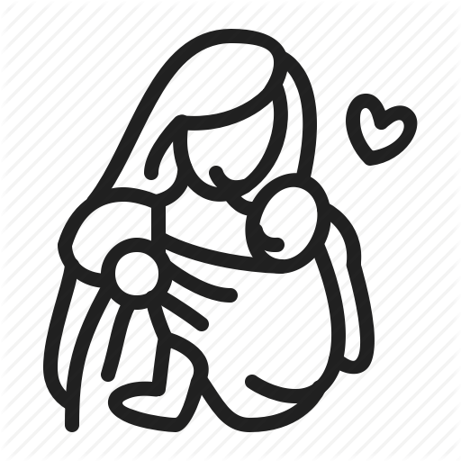 512x512 Mother Vector Baby Line Transparent Png Clipart Free Download