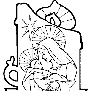 320x305 Mother Mary Christmas Coloring Pages Marginalpost