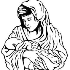 Mother Mary Drawing | Free download on ClipArtMag