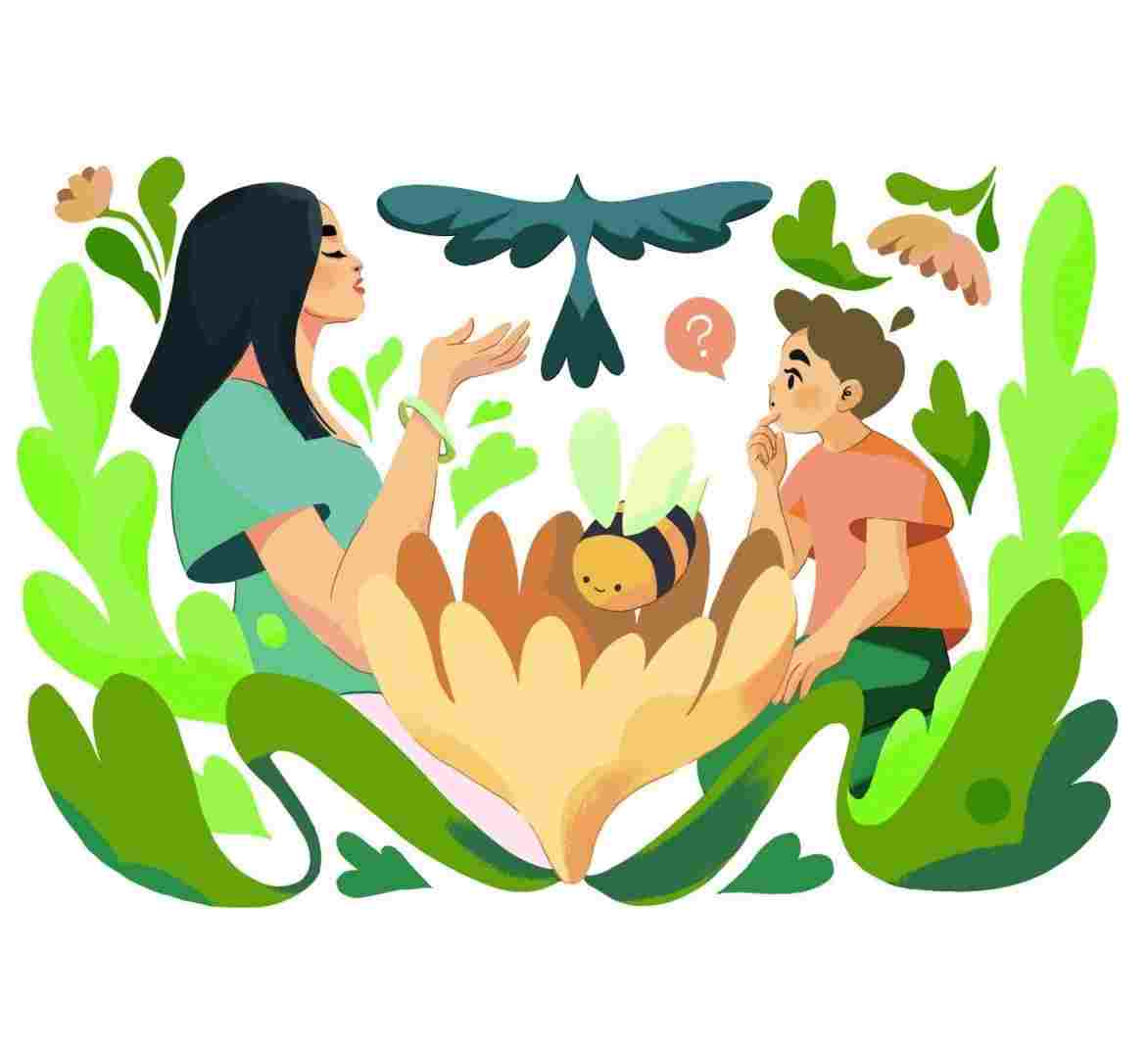 1172x1072 Mother Nature Easy Drawing