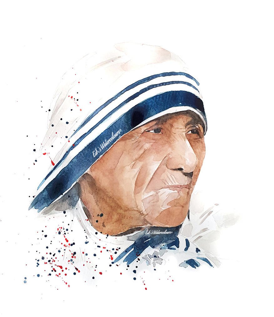 Mother Teresa Drawing | Free download on ClipArtMag