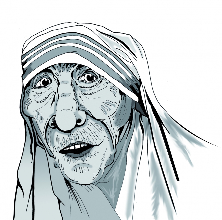 850x840 Portrait Of Mother Teresa