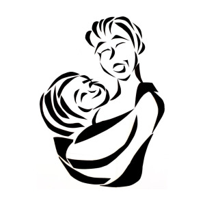 300x300 Mother And Child Mixed Media