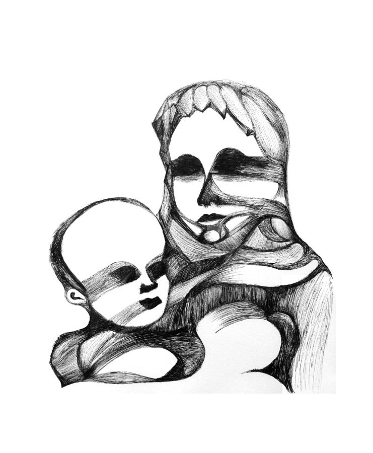 741x900 Motherhood Drawing