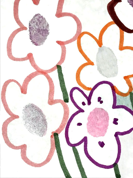 550x734 Printable Mother's Day Vase Template With Handwritten Note