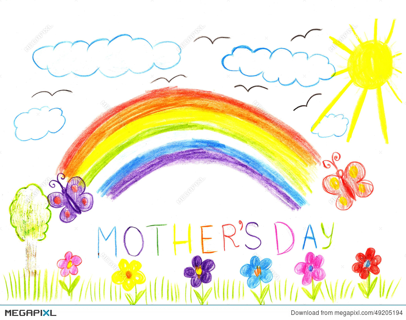 800x630 Child Drawing Mothers Day Illustration