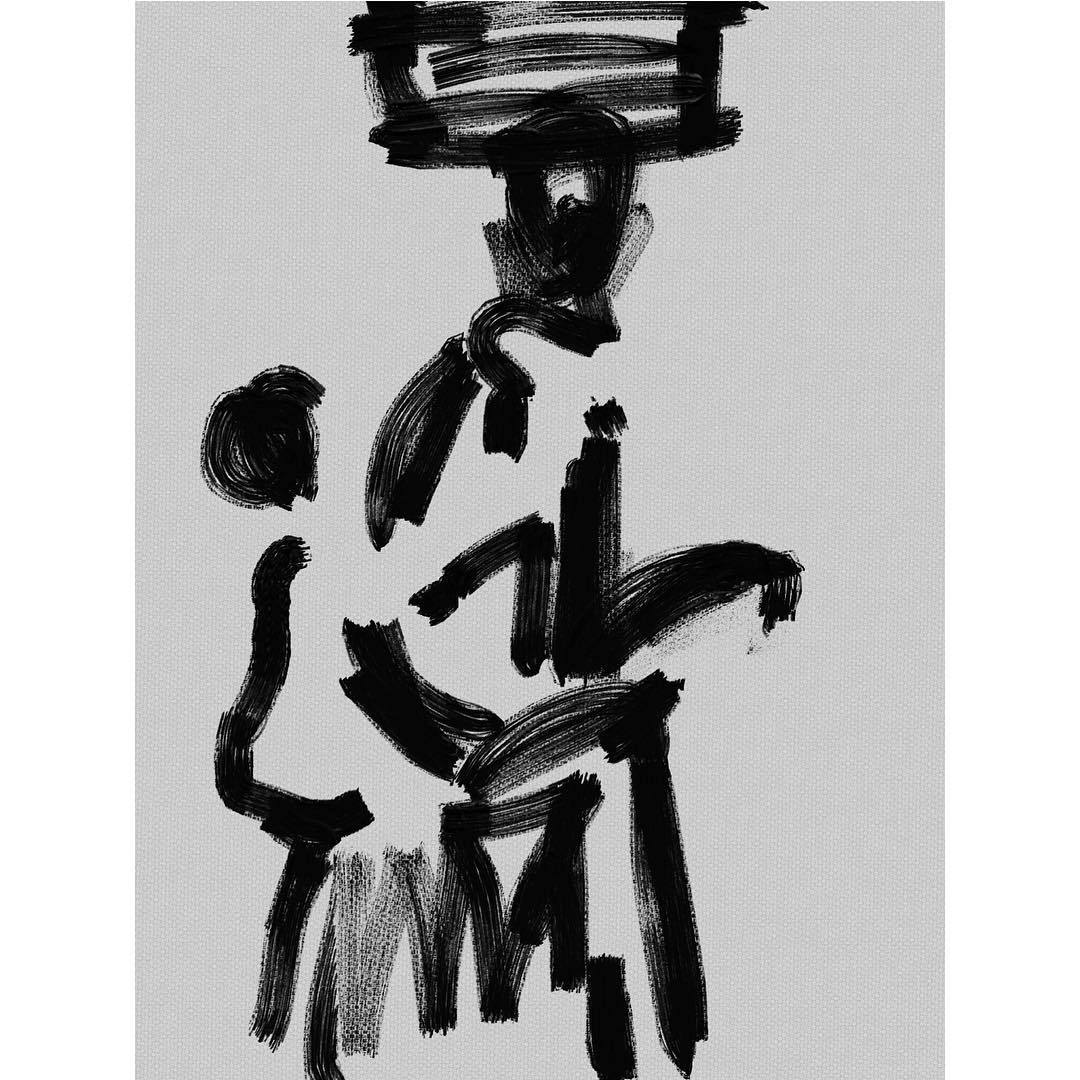 1080x1080 Ipad Art Mother Child