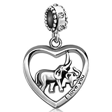 395x395 Jmqjewelry Heart Love Mom Elephant Mother Baby Child