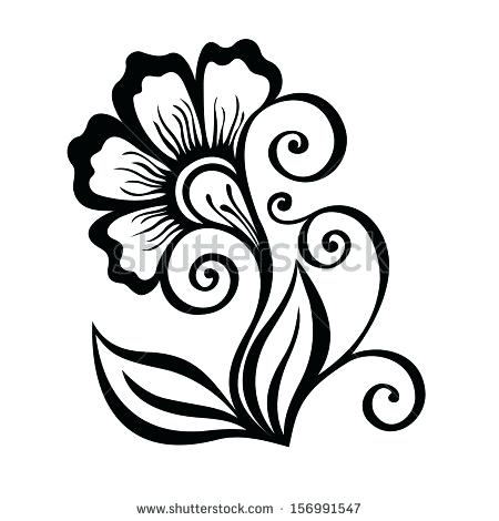 450x470 Easy To Draw Floral Designs Easy Flower Designs To Draw On Paper