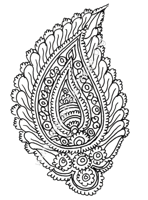 517x700 motifs from kalamkari style of painting paisley kalamkari