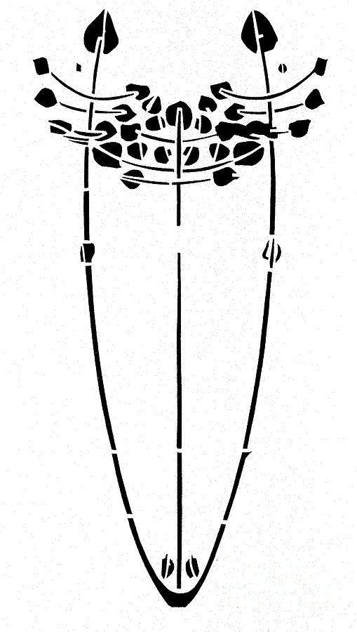 509x900 Tree Motif, Drawing