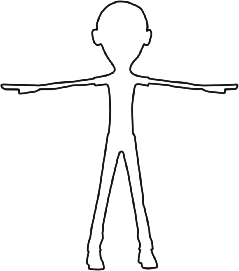 819x928 Collection Of Free Drawing Outline Cartoon Character Download