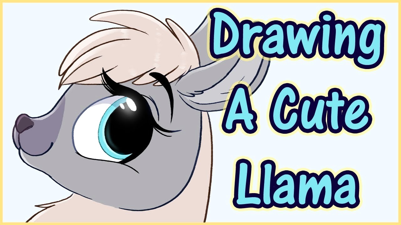 1280x720 No Drama Llama Cute Card With Cartoon Probllama Motivational