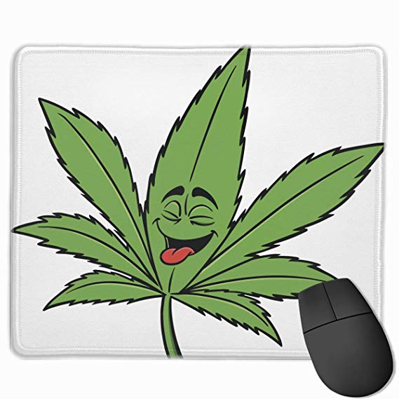 569x569 Novelty Weed Drawings Printed Gaming Mouse