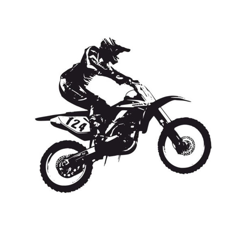 800x800 Dirt Bike Clipart Black And White