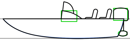 520x182 Cartoon Boat Step