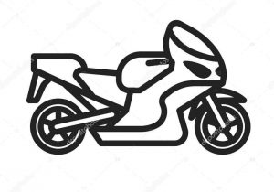300x210 Drawing Draw Style Of A Vector New Motorcycle Illustration
