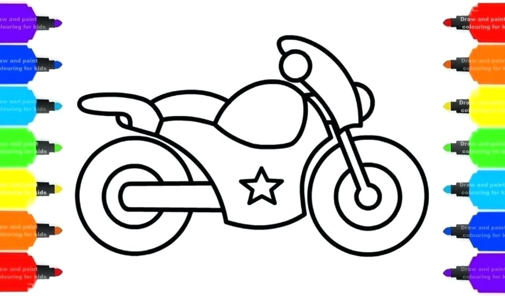 1024x600 Easy To Draw Bike Bike For Outline Bicycle Colouring Pages