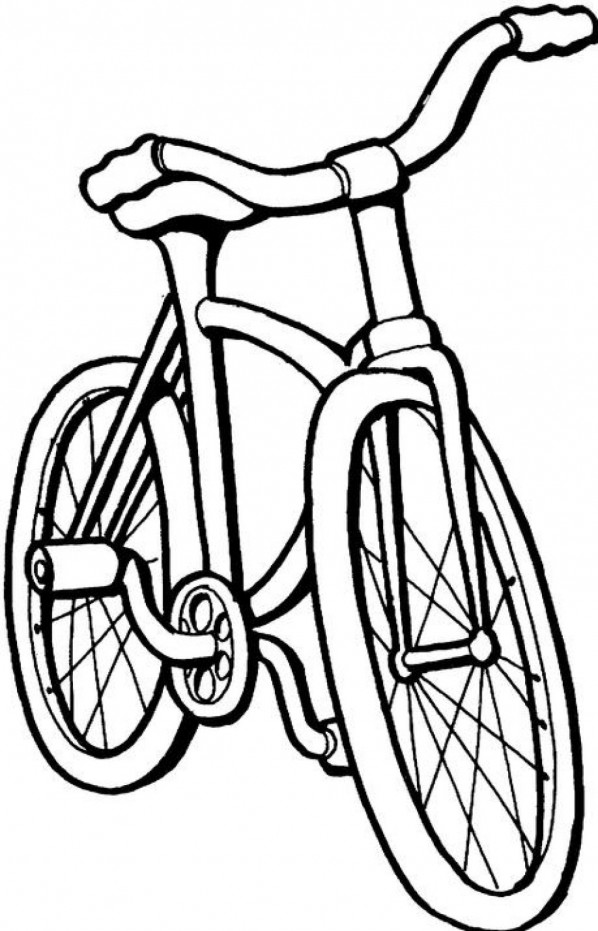 598x931 Motorbike Drawing Outline