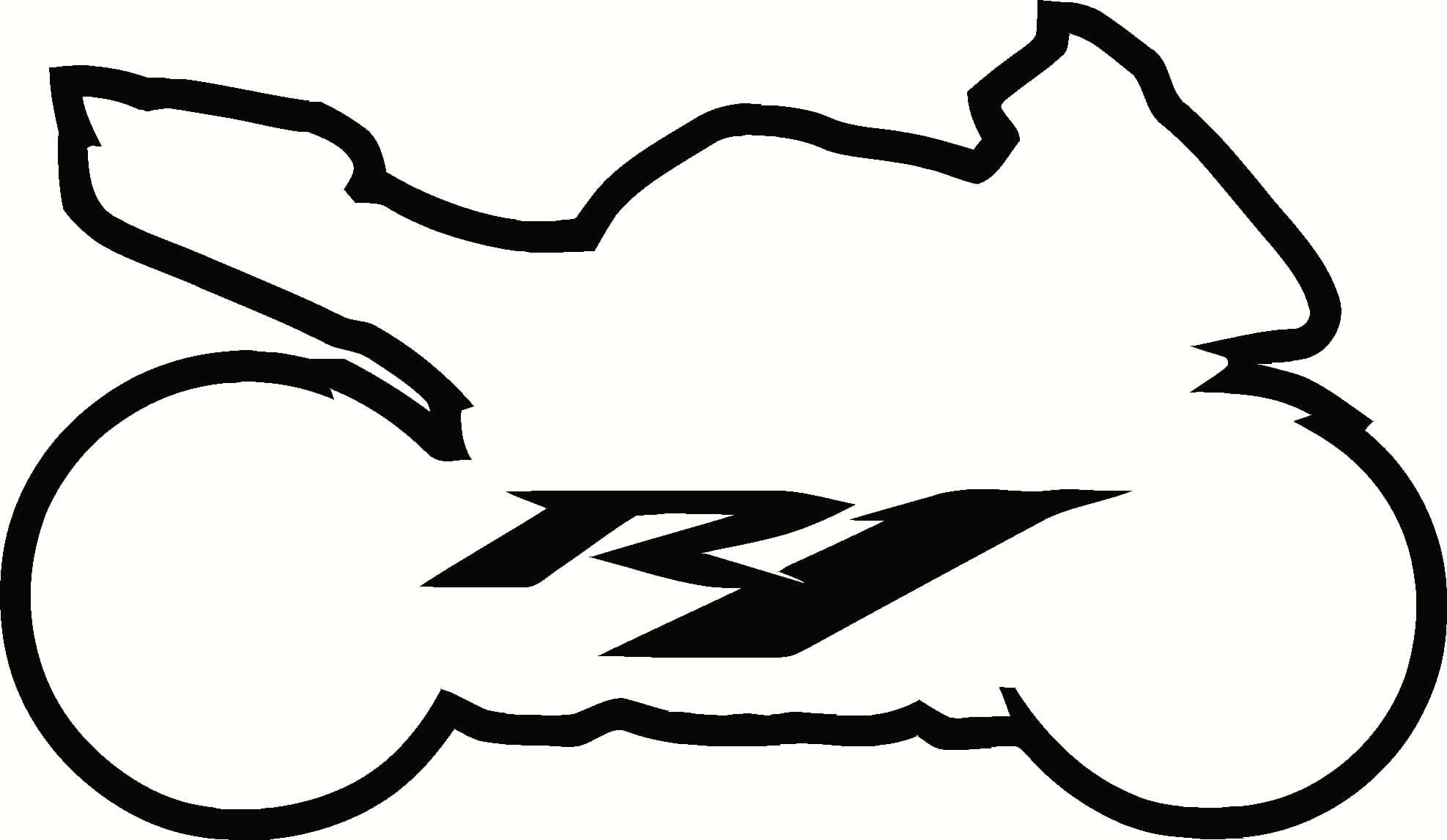 1975x1147 Yamaha Sport Bike Logo Outline, Bampm Expressions Drawing