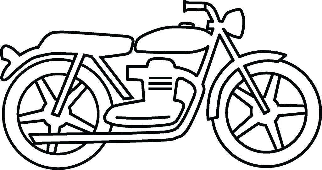 1024x543 Easy Motorcycle Drawing Coloring Pages To Print Flowers Free