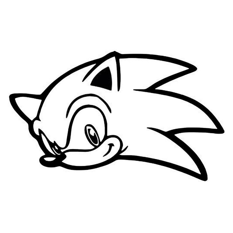 800x800 Automobiles Cartoon Sonic Personalized Car Styling Decal