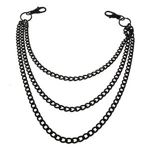 300x300 Jeans Key Chain Punk Pants Skull Stud Motorcycle Jean Gothic Emo