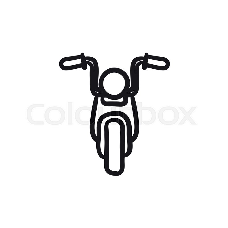 800x800 Motorcycle Vector Sketch Icon Isolated Stock Vector Colourbox