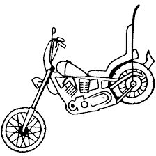 Motorcycle Chopper Drawing