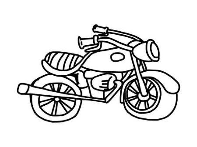 640x480 Free Drawn Motorcycle, Download Free Clip Art