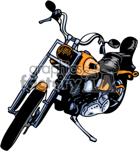 276x300 Motorcycle Chopper Clipart
