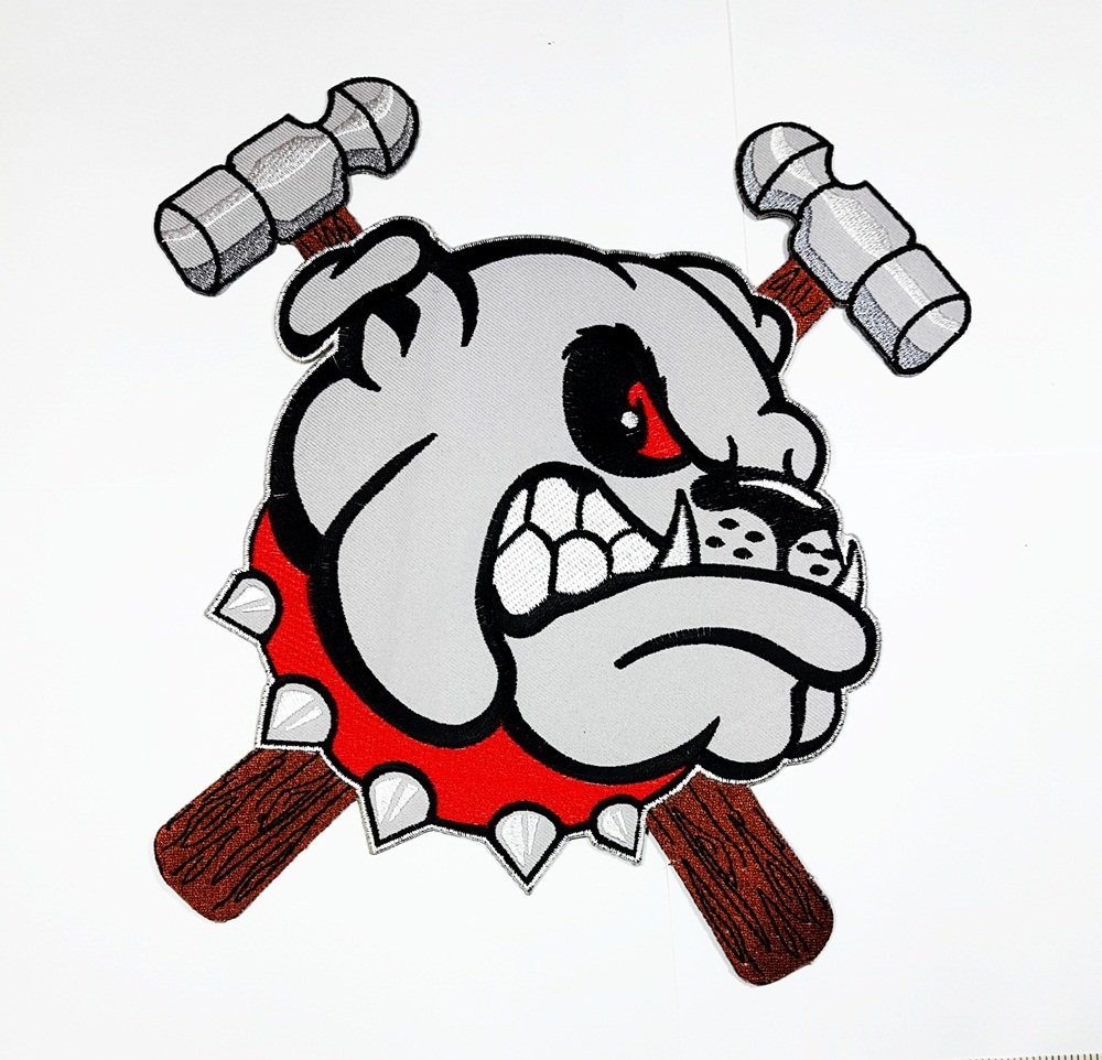 1000x962 Rabana Xxl Head Pitbull Bulldog Dog Motorcycle Chopper Rider